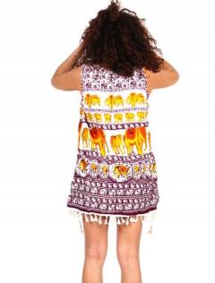 Detalle no seleccionable para compra Outlet Ropa Hippie - Vestido estampado étnico VEET02.