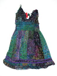 Modelo: Verde Vestido hippie patch con tiurante Mod Verde