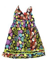 Modelo: Flores Vestido hippie patch con tiurante Mod Flores