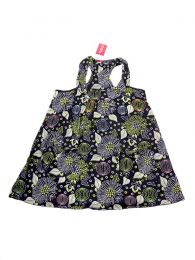 Modelo: Negro Vestidos Hippie Boho Alternativos - Vestido corto estampado con VEEV17 - Modelo Negro