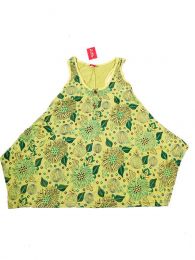 Modelo: Verde Vestidos Hippies Ethnic Boho - Vestido corto estampado con VEEV18 - Modelo Verde