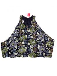 Modelo: Negro Outlet Ropa Hippie - Vestido corto estampado con VEEV18 - Modelo Negro