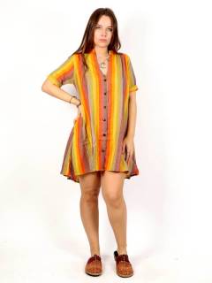 Detalle no seleccionable para compra Vestidos de Verano - Vestido corto de rayas de VEEV19.