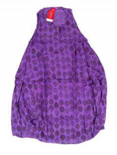 Modelo: Morado Monos Petos y Vestidos largos - Vestido largo estampado VEEV20 - Modelo Morado