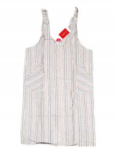Modelo: Gris Monos y Petos / Vestidos largos - Vestido tipo Peto de rayas.muy VEEV23 - Modelo Gris