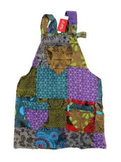 Vestidos de Verano - Vestido hippie de algodón VEEV26.