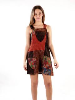 Vestido Corto Patchwork con Camuflaje de Colores,  para comprar al por mayor o detalle  en la categoría de Ropa Hippie Bohemia de Mujer | ZAS. [VEEV29]