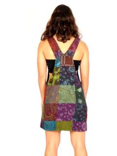Detalle no seleccionable para compra Vestidos Hippies de Verano - Este vestido corto patchwork VEEV32.