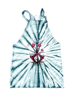 Modelo: Azul Vestidos Hippies de Verano - Este vestido hippie corto VEEV34 - Modelo Azul