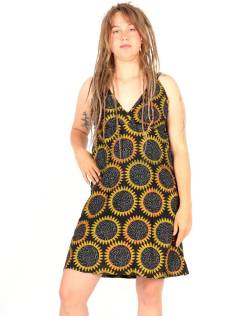 Vestido Girasol con Detalles Crochet y Energía, para comprar al por mayor o detalle. [VEEV40]