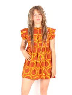 Vestido Girasoles con Volantes y Alma Alegre, para comprar al por mayor o detalle. [VEEV41]