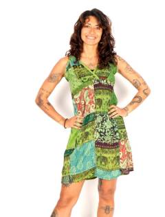 Vestido Patchwork Boho Espíritu Nómada, para comprar al por mayor o detalle. [VEEV47]