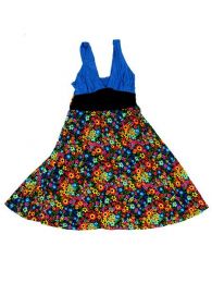 Detalle no seleccionable para compra vestido tirantes flores colores, detalle del producto