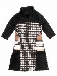 Modelo: Negro Vestido estampado étnico Mod Negro