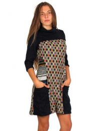 Detalle no seleccionable para compra Vestido estampado étnico detalle del producto