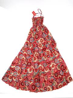 Modelo: Rojo 2 Vestidos Hippies de Verano - Vestido de algodón VEHC03 - Modelo Rojo 2
