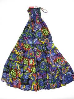 Vestidos Hippies de Verano - Vestido de algodón VEHC03 - Modelo Morado