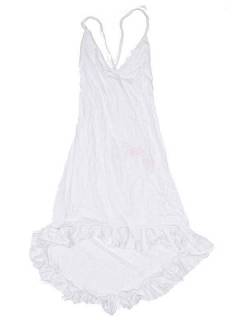 Modelo: Blanco Vestidos Hippie Boho Alternativos - Vestido asimétrico VEJU06P - Modelo Blanco
