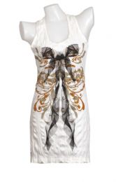 Vestido algodón arrugado modelo bow VEPC1 para comprar al por mayor o detalle  en la categoría de Outlet Hippie Artesanal  | ZAS.