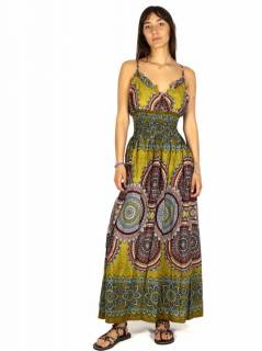 Vestido Largo estampado étnico amplio VEPI02 para comprar al por mayor o detalle  en la categoría de Ropa Hippie de Mujer | ZAS.