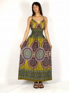 Detalle no seleccionable para compra Monos, Petos y Vestidos largos - Vestido con estampado étnico VEPI02.
