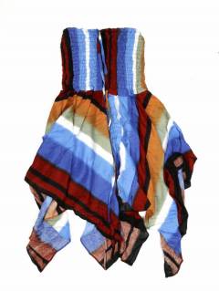 Vestidos Hippies de Verano - Vestido con estampado étnico VEPI04 - Modelo Azul