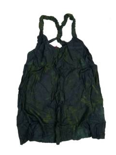 Vestidos Hippies de Verano - Mini Vestido hippie Tie Dye VEPN01 - Modelo Verde