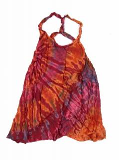 Vestidos de Verano - Mini Vestido hippie Tie Dye VEPN01 - Modelo Rojo