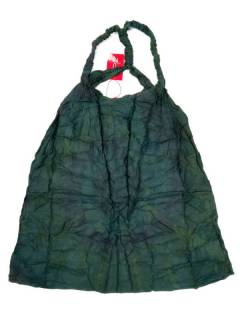 Modelo: Verde Vestidos Hippie Étnicos - Mini Vestido hippie Tie Dye VEPN01 - Modelo Verde