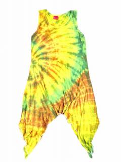Vestidos de Verano - Vestido asimétrico VEPN02 - Modelo Verde