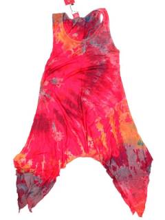 Modelo: Rojo Vestidos Hippie Étnicos - Vestido asimétrico VEPN02 - Modelo Rojo