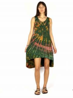 Vestido hippie Tie Dye asimétrico [VEPN03]. Vestidos de Verano para comprar al por mayor o detalle  en la categoría de Ropa Hippie de Mujer Artesanal | ZAS.