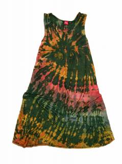 Vestidos Hippies de Verano - Vestido asimétrico VEPN03 - Modelo Verde