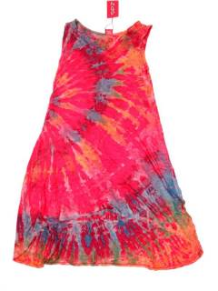 Modelo: Rojo Vestidos Hippie Étnicos - Vestido asimétrico VEPN03 - Modelo Rojo