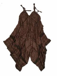 Modelo: MarrÓn 2 Vestidos de Verano - Vestido étnico de tirante VEPN04 - Modelo MarrÓn 2