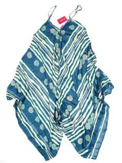 Modelo: Azul c Vestidos de Verano - Vestido con estampado étnico VEPN05 - Modelo Azul c