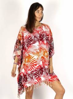Detalle no seleccionable para compra Vestidos Hippies de Verano - Vestido Poncho con estampado VEPN06.