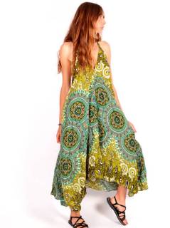 Detalle no seleccionable para compra Monos, Petos y Vestidos largos - Vestido largo estampado Étnico VEPN11.