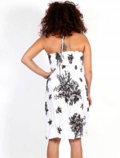 Detalle no seleccionable para compra Vestidos de Verano - Vestido blanco con estampado VESG01.