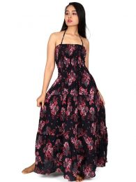 Detalle no seleccionable para compra Monos Petos y Vestidos largos - Vestido largo con estampado VESG03.