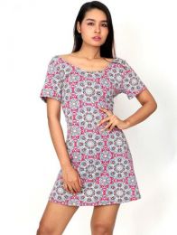 Detalle no seleccionable para compra Vestido hippie con estampado detalle del producto