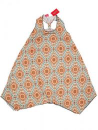 Modelo: Beige Vestido hippie con estampado Mod Beige