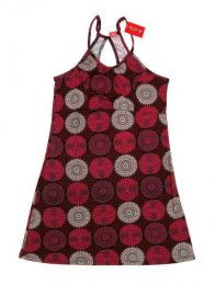Modelo: Rojo Vestido hippie con estampado Mod Rojo