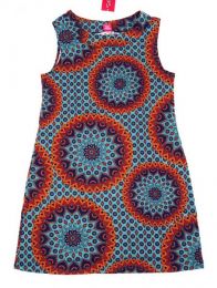 Modelo: Gris Vestido hippie con estampado Mod Gris