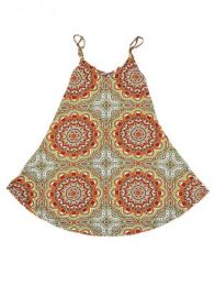 Modelo: Verde Vestido hippie suelto con Mod Verde