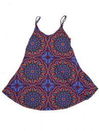 Modelo: Morado Vestido hippie suelto con Mod Morado