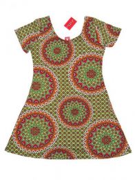 Modelo: Verde Vestido hippie suelto con Mod Verde