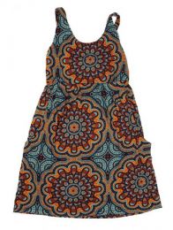 Modelo: Gris Vestido hippie suelto con Mod Gris