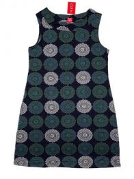 Modelo: Gris Vestido hippie suelto con Mod Gris