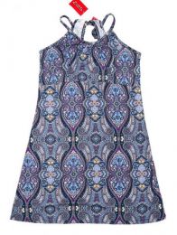 Modelo: Morado Vestido hippie con estampado Mod Morado